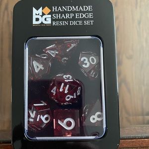 Red dice set